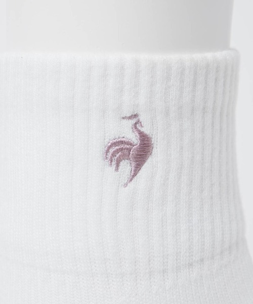 le coq sportif(ルコックスポルティフ)の「MOVESOX(ショート丈)【返品不可商品】(ソックス/靴下・メンズ・ホワイト/ブラック・25-27/22-24)」の4枚目の写真