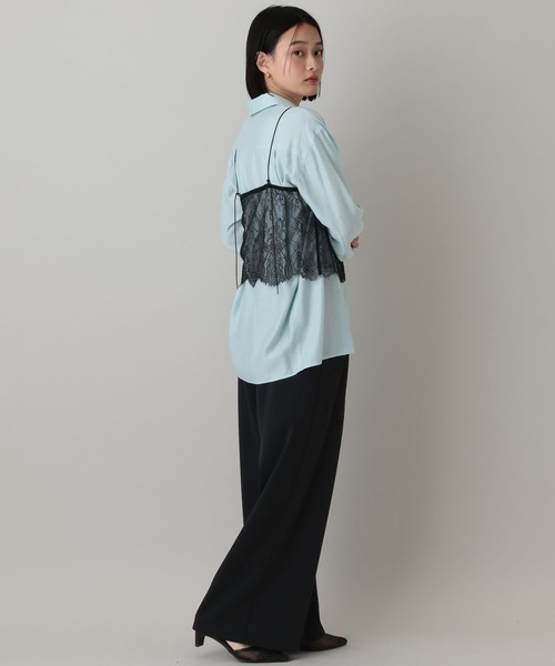 A part by（アパートバイ）の「【セットアイテム】キャミセットシャツ（シャツ/ブラウス・レディース・オフホワイト/ピンク系その他/ライトブルー・FREE）」の8枚目の写真