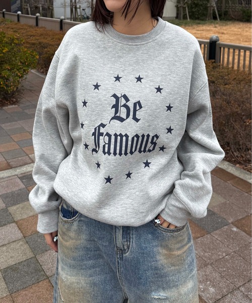 sedacle(セダクル)の「プリント裏起毛スウェット(スウェット・メンズ・グレー/ブラック・SMALL/MEDIUM/LARGE)」の1枚目の写真