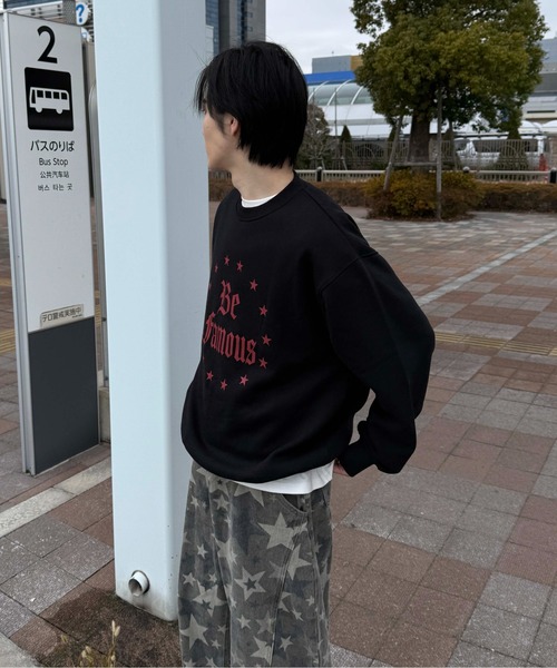 sedacle(セダクル)の「プリント裏起毛スウェット(スウェット・メンズ・グレー/ブラック・SMALL/MEDIUM/LARGE)」の6枚目の写真