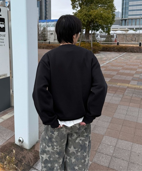 sedacle(セダクル)の「プリント裏起毛スウェット(スウェット・メンズ・グレー/ブラック・SMALL/MEDIUM/LARGE)」の7枚目の写真