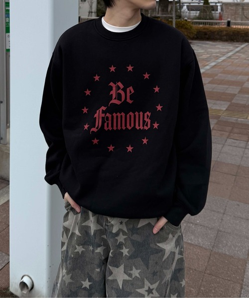 sedacle(セダクル)の「プリント裏起毛スウェット(スウェット・メンズ・グレー/ブラック・SMALL/MEDIUM/LARGE)」の3枚目の写真