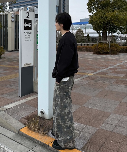 sedacle(セダクル)の「プリント裏起毛スウェット(スウェット・メンズ・グレー/ブラック・SMALL/MEDIUM/LARGE)」の10枚目の写真
