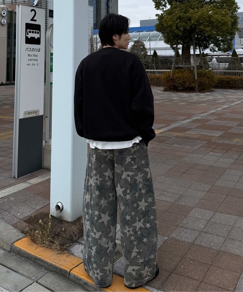 sedacle(セダクル)の「プリント裏起毛スウェット(スウェット・メンズ・グレー/ブラック・SMALL/MEDIUM/LARGE)」の11枚目の写真