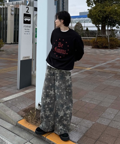 sedacle(セダクル)の「プリント裏起毛スウェット(スウェット・メンズ・グレー/ブラック・SMALL/MEDIUM/LARGE)」の13枚目の写真