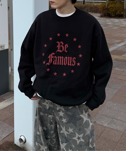sedacle(セダクル)の「プリント裏起毛スウェット(スウェット・メンズ・グレー/ブラック・SMALL/MEDIUM/LARGE)」の4枚目の写真