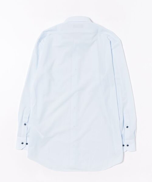 TAKA-Q(タカキュー)の「ワイシャツ メンズ ストレッチ 吸水速乾 ノンアイロン ワイドカラー 長袖 ビジネス ドレス NEWスタンダードフィット(ビジネスシャツ・メンズ・サックスブルー・首回り37cm-裄丈80cm/首回り43cm-裄丈86cm/首回り43cm-裄丈82cm/首回り41cm-裄丈82cm/首回り45cm-裄丈86cm/首回り41cm-裄丈86cm/首回り39cm-裄丈84cm/首回り39cm-裄丈80cm)」の3枚目の写真