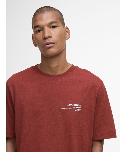 Barbour(バブアー)の「Parkend グラフィック Tシャツ(Tシャツ/カットソー・メンズ・ブラウン/レッド/ホワイト/ブラック・MEDIUM/SMALL/LARGE)」の6枚目の写真