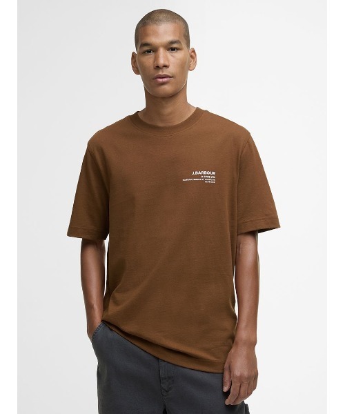 Barbour(バブアー)の「Parkend グラフィック Tシャツ(Tシャツ/カットソー・メンズ・ブラウン/レッド/ホワイト/ブラック・MEDIUM/SMALL/LARGE)」の9枚目の写真