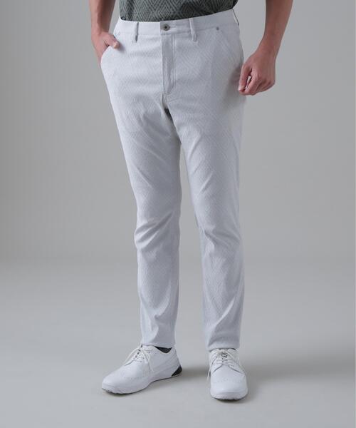 St ANDREWS(セントアンドリュース)の「ダイヤジャガードレギュラーストレッチ 5ポケットパンツ (MENS)(その他パンツ・メンズ・ホワイト/グレー・LL/M/L)」の1枚目の写真