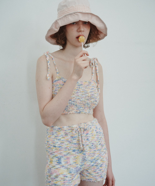FUN FROM FUN（ファンフロムファン）の「TAFFY CANDY TOP, PINK MARBLE（Tシャツ/カットソー・レディース・その他・ONE SIZE）」の3枚目の写真