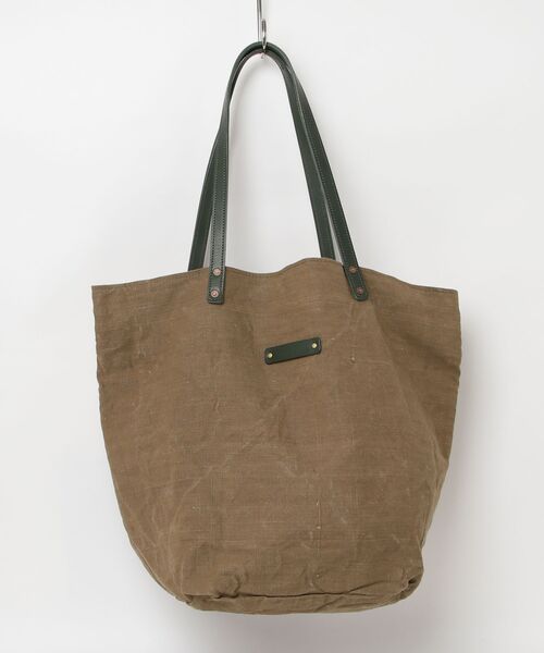 BrownBrown(ブラウンブラウン)の「【BrownBrown】ブラウンブラウン/ リメイクダッフルトートバック(トートバッグ・メンズ・グリーン系その他・FREE)」の1枚目の写真