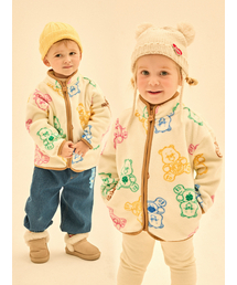 CAREBEARS（ケアベア）の「カラーケアベアーズフリースジャンパー（ブルゾン）」