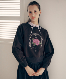 ROSE PIGMENT SWEATSHIRT BLACK