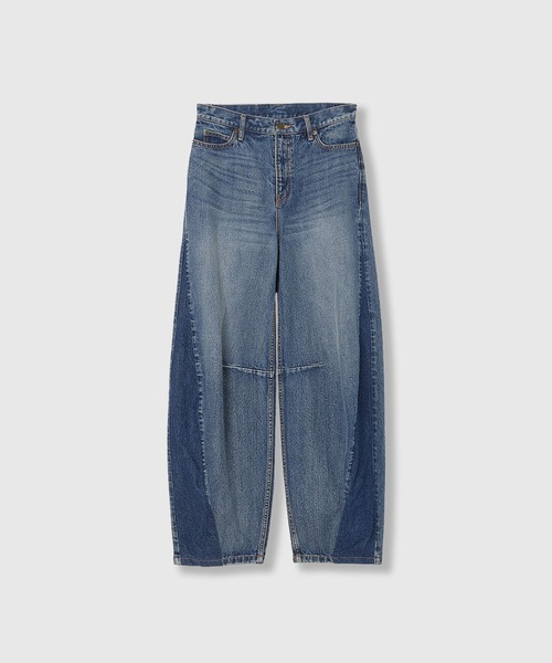 THINGS THAT MATTER(シングス ザット マター)の「CURVE SILHOUETTE DENIM / カーブ シルエット デニム / バルーン / バレルレッグ(デニムパンツ・レディース・ブラック/ブルー・1/2)」の21枚目の写真
