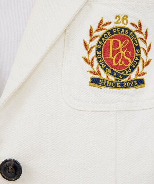 GALLARDAGALANTE（ガリャルダガランテ）の「【PEAS】【セットアップ対応】デニムブレザー（デニムジャケット・レディース・ブルー/ホワイト・FREE）」の12枚目の写真