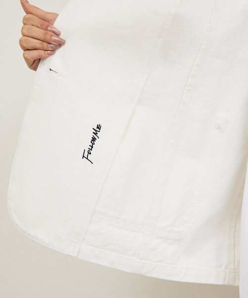 GALLARDAGALANTE（ガリャルダガランテ）の「【PEAS】【セットアップ対応】デニムブレザー（デニムジャケット・レディース・ブルー/ホワイト・FREE）」の13枚目の写真