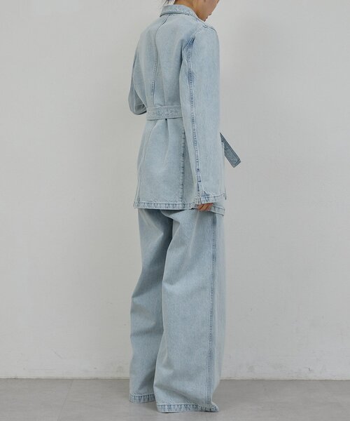 GALLARDAGALANTE（ガリャルダガランテ）の「【PEAS】【セットアップ対応】デニムブレザー（デニムジャケット・レディース・ブルー/ホワイト・FREE）」の20枚目の写真