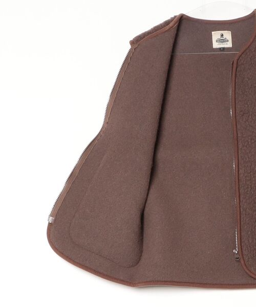 COLD BREAKER(コールドブレーカー)の「COLD BREAKER WOOL VEST PEPTICO コールドブレイカー ウールベスト(ベスト・レディース・ライトベージュ/チョコ/チャコールグレー/ナチュラル/ブラック/シルバーグレー・MEDIUM/SMALL/X-SMALL)」の18枚目の写真
