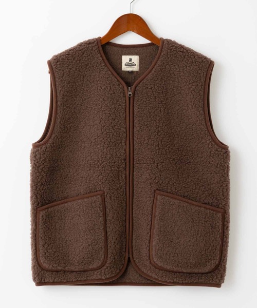 COLD BREAKER(コールドブレーカー)の「COLD BREAKER WOOL VEST PEPTICO コールドブレイカー ウールベスト(ベスト・レディース・ライトベージュ/チョコ/チャコールグレー/ナチュラル/ブラック/シルバーグレー・MEDIUM/SMALL/X-SMALL)」の9枚目の写真