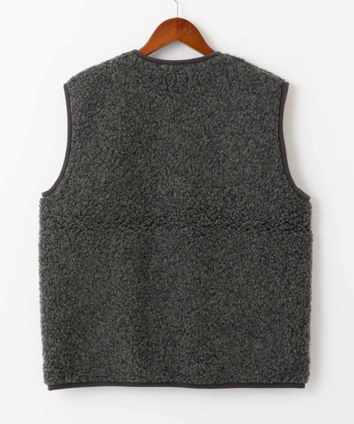 COLD BREAKER(コールドブレーカー)の「COLD BREAKER WOOL VEST PEPTICO コールドブレイカー ウールベスト(ベスト・レディース・ライトベージュ/チョコ/チャコールグレー/ナチュラル/ブラック/シルバーグレー・MEDIUM/SMALL/X-SMALL)」の11枚目の写真