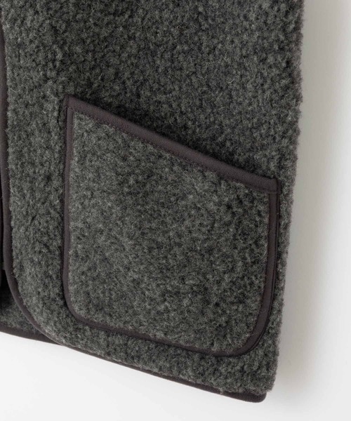 COLD BREAKER(コールドブレーカー)の「COLD BREAKER WOOL VEST PEPTICO コールドブレイカー ウールベスト(ベスト・レディース・ライトベージュ/チョコ/チャコールグレー/ナチュラル/ブラック/シルバーグレー・MEDIUM/SMALL/X-SMALL)」の12枚目の写真