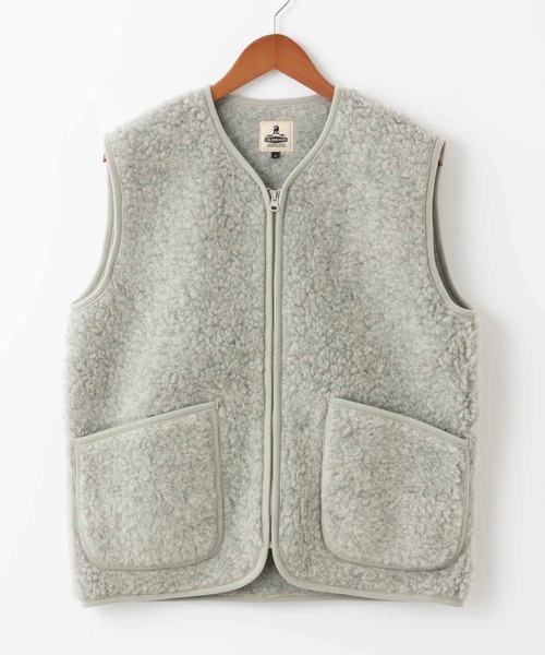 COLD BREAKER(コールドブレーカー)の「COLD BREAKER WOOL VEST PEPTICO コールドブレイカー ウールベスト(ベスト・レディース・ライトベージュ/チョコ/チャコールグレー/ナチュラル/ブラック/シルバーグレー・MEDIUM/SMALL/X-SMALL)」の16枚目の写真