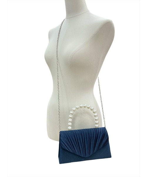 WILLSELECTION(ウィルセレクション)の「パールプリーツデザインバッグ(ショルダーバッグ・レディース・ネイビー/ピンク・FREE)」の19枚目の写真