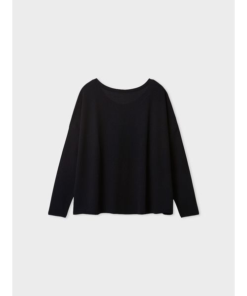 MIESROHE(ミースロエ)の「【洗える】シアーワッフルカットロンT(Tシャツ/カットソー・レディース・ダークネイビー/ホワイト/ミント/ライム・F)」の1枚目の写真