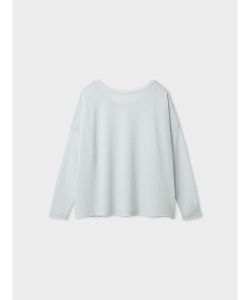 MIESROHE(ミースロエ)の「【洗える】シアーワッフルカットロンT(Tシャツ/カットソー・レディース・ダークネイビー/ホワイト/ミント/ライム・F)」の5枚目の写真