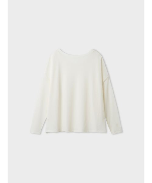 MIESROHE(ミースロエ)の「【洗える】シアーワッフルカットロンT(Tシャツ/カットソー・レディース・ダークネイビー/ホワイト/ミント/ライム・F)」の16枚目の写真