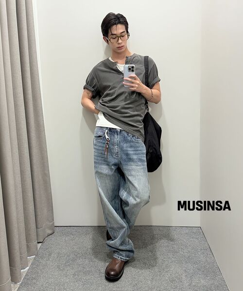 MUSINSA STANDARD（ムシンサスタンダード）の「エッセンシャルタンクトップ [ダスティクリーム]（Tシャツ/カットソー・メンズ・その他・SMALL/MEDIUM/LARGE/X-LARGE/XX-LARGE/XXX-LARGE）」の13枚目の写真