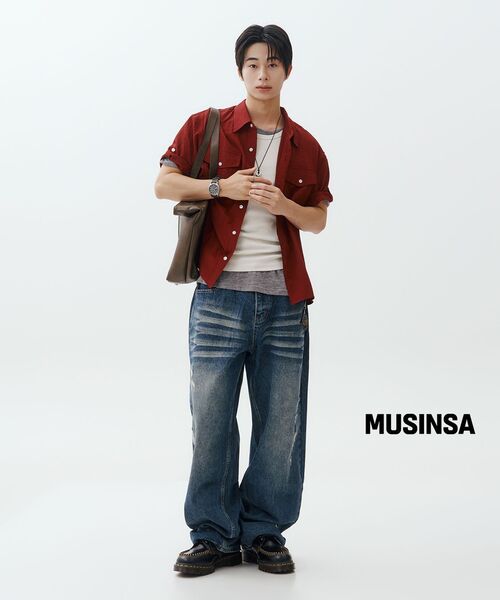 MUSINSA STANDARD（ムシンサスタンダード）の「エッセンシャルタンクトップ [ダスティクリーム]（Tシャツ/カットソー・メンズ・その他・SMALL/MEDIUM/LARGE/X-LARGE/XX-LARGE/XXX-LARGE）」の14枚目の写真
