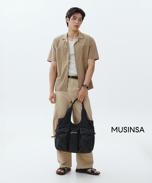 MUSINSA STANDARD（ムシンサスタンダード）の「エッセンシャルタンクトップ [ダスティクリーム]（Tシャツ/カットソー・メンズ・その他・SMALL/MEDIUM/LARGE/X-LARGE/XX-LARGE/XXX-LARGE）」の5枚目の写真