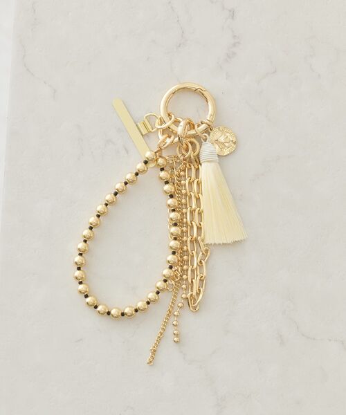 AMERICAN HOLIC(アメリカンホリック)の「タッセルマルチチャームストラップ(チャーム・レディース・ゴールド/シルバー・FREE)」の2枚目の写真