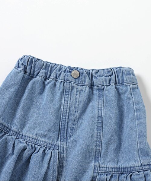 BREEZE（ブリーズ）の「デニムロングスカート_ジュニア対応（デニムスカート・キッズ・サックスブルー/ブルー・90/100/110/120/130/140）」の7枚目の写真