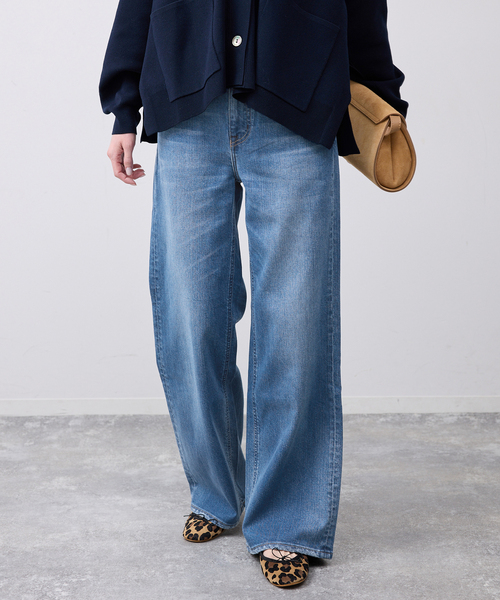 Healthy denim(ヘルシーデニム)の「HEALTHY DENIM/ヘルシーデニム SLOBE別注 Quiche 【洗濯機使用可能】(デニムパンツ・レディース・ホワイト/ブルー・25cm/24cm/23cm/22cm)」の2枚目の写真