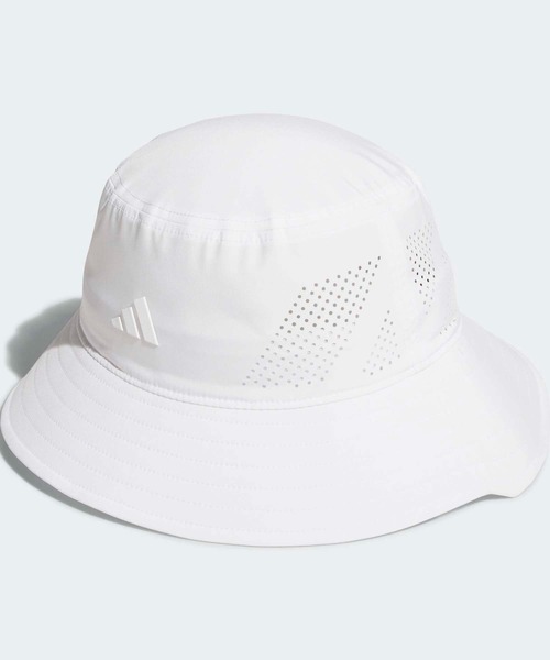 adidas（アディダス）の「メタル ロゴ バケット ハット【adidas Golf/アディダスゴルフ】（ハット・メンズ・ホワイト/ブラック・X-LARGE/MEDIUM/LARGE）」の3枚目の写真