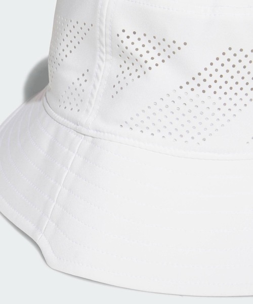 adidas（アディダス）の「メタル ロゴ バケット ハット【adidas Golf/アディダスゴルフ】（ハット・メンズ・ホワイト/ブラック・X-LARGE/MEDIUM/LARGE）」の4枚目の写真