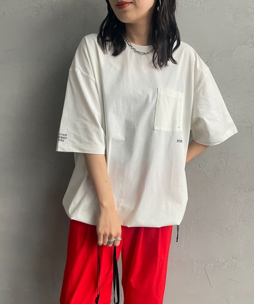 MARMOT（マーモット）の「【WEB先行予約】[Marmot/マーモット] 別注 ドローコード付き マウンテンロゴ バックプリントTシャツ（Tシャツ/カットソー・レディース・グレー/ダークブラウン/ホワイト・M/S/XL/L）」の7枚目の写真