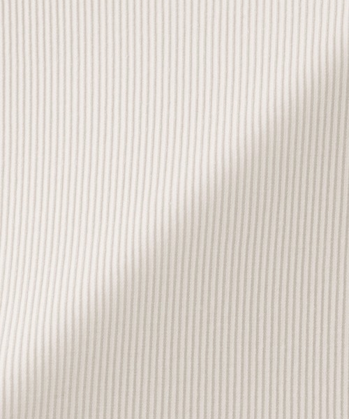 無印良品(ムジルシリョウヒン)の「婦人 なめらかリブ編みクルーネック長袖Tシャツ(Tシャツ/カットソー・レディース・ブラック/ライトオレンジ系/スモーキーグリーン系/オフホワイト/チャコールグレー/ライトイエロー・M/S/L/XL)」の9枚目の写真