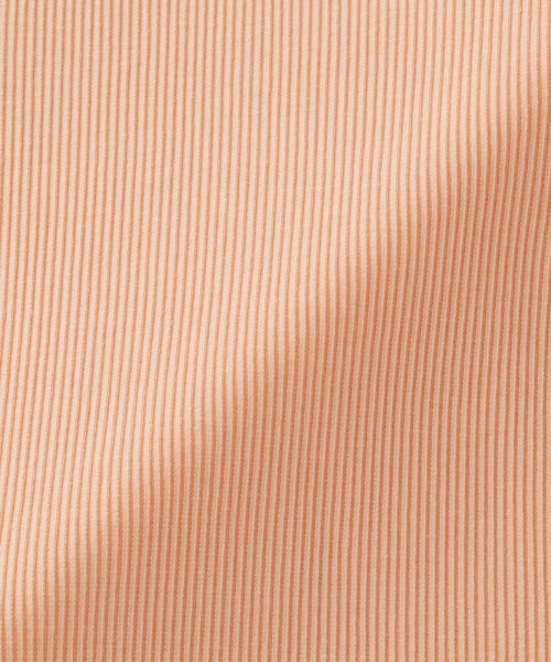 無印良品(ムジルシリョウヒン)の「婦人 なめらかリブ編みクルーネック長袖Tシャツ(Tシャツ/カットソー・レディース・ブラック/ライトオレンジ系/スモーキーグリーン系/オフホワイト/チャコールグレー/ライトイエロー・M/S/L/XL)」の12枚目の写真