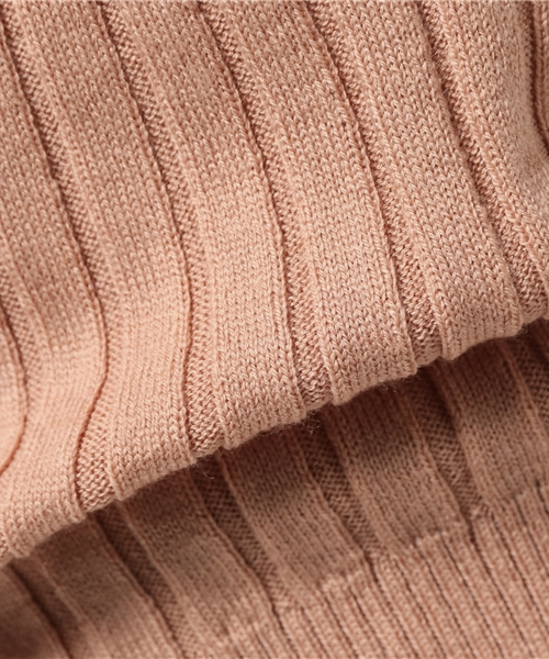 SLOBE IENA(スローブイエナ)の「ワイドリブクルーネックニットプルオーバー◆(ニット/セーター・レディース・チャコールグレー/ベージュ/ブラック/ピンク・FREE)」の12枚目の写真