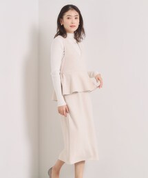 ITS'DEMO | 【手洗い可／ウエストゴム】カットスエードジャンスカ(ワンピース)