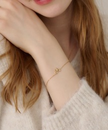 TITTY&CO.（ティティーアンドコー）の「【Monnette】リボンモチーフチェーンブレスレット（ブレスレット）」