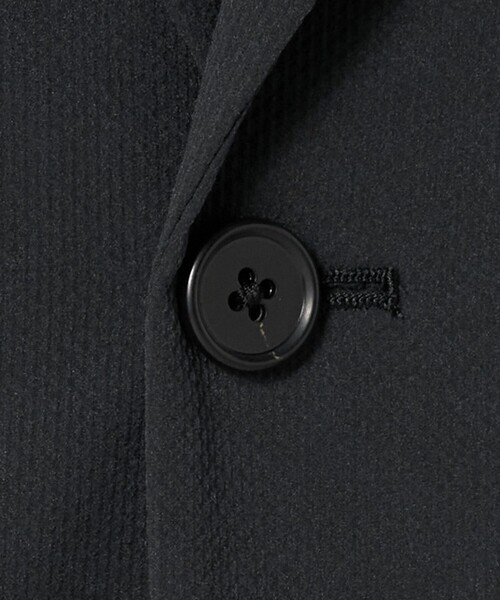 A DAY IN THE LIFE UNITED ARROWS(アデイインザライフユナイテッドアローズ)の「ドビー クロス 2ボタン ジャケット-セットアップ対応・ウォッシャブル-<A DAY IN THE LIFE>(テーラードジャケット・メンズ・ブラック/ダークグレー・M/L/S/XL)」の16枚目の写真