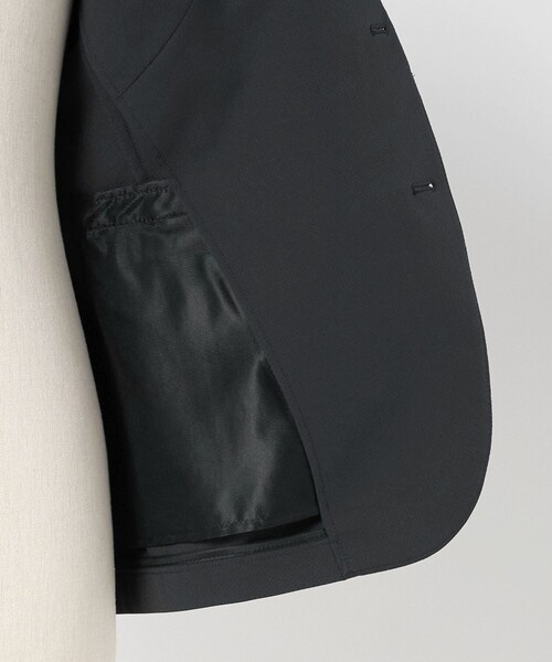 A DAY IN THE LIFE UNITED ARROWS(アデイインザライフユナイテッドアローズ)の「ドビー クロス 2ボタン ジャケット-セットアップ対応・ウォッシャブル-<A DAY IN THE LIFE>(テーラードジャケット・メンズ・ブラック/ダークグレー・M/L/S/XL)」の15枚目の写真
