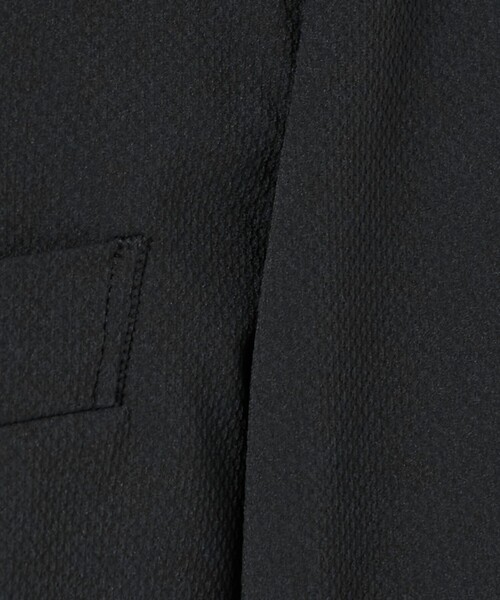 A DAY IN THE LIFE UNITED ARROWS(アデイインザライフユナイテッドアローズ)の「ドビー クロス 2ボタン ジャケット-セットアップ対応・ウォッシャブル-<A DAY IN THE LIFE>(テーラードジャケット・メンズ・ブラック/ダークグレー・M/L/S/XL)」の14枚目の写真