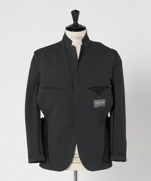 A DAY IN THE LIFE UNITED ARROWS(アデイインザライフユナイテッドアローズ)の「ドビー クロス 2ボタン ジャケット-セットアップ対応・ウォッシャブル-<A DAY IN THE LIFE>(テーラードジャケット・メンズ・ブラック/ダークグレー・M/L/S/XL)」の12枚目の写真