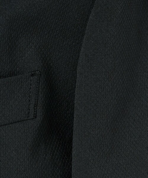 A DAY IN THE LIFE UNITED ARROWS(アデイインザライフユナイテッドアローズ)の「ドビー クロス 2ボタン ジャケット-セットアップ対応・ウォッシャブル-<A DAY IN THE LIFE>(テーラードジャケット・メンズ・ブラック/ダークグレー・M/L/S/XL)」の6枚目の写真